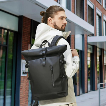 Rolltop Rugzak – Waterbestendig met USB & Laptopvak – 27L Capaciteit