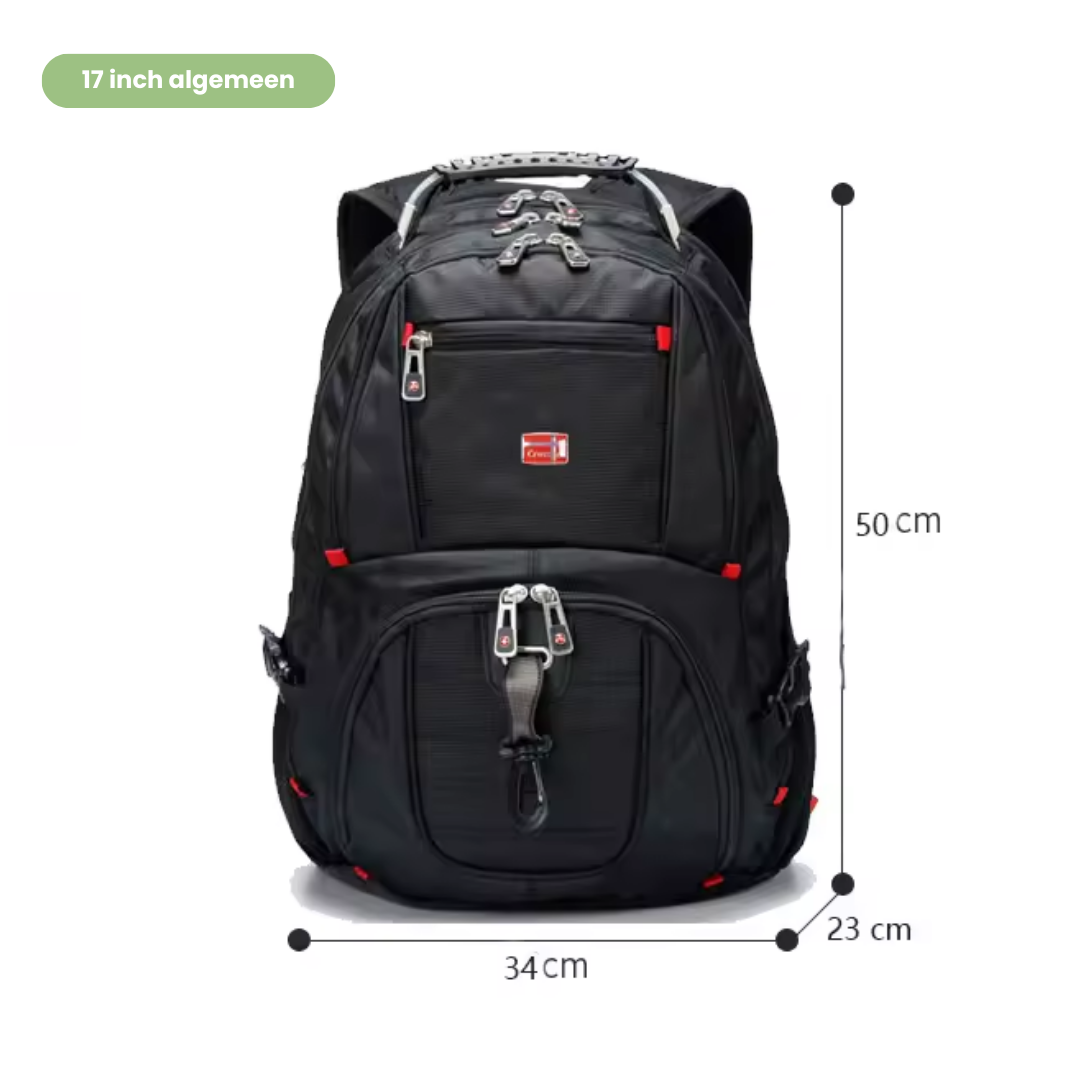 Mochila para portátil multifuncional – 17 pulgadas – resistente al agua y USB