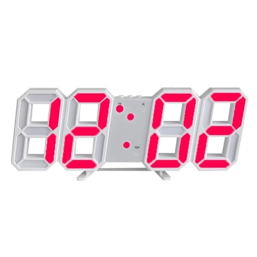Nyvox - Reloj de pared digital LED 3D moderno