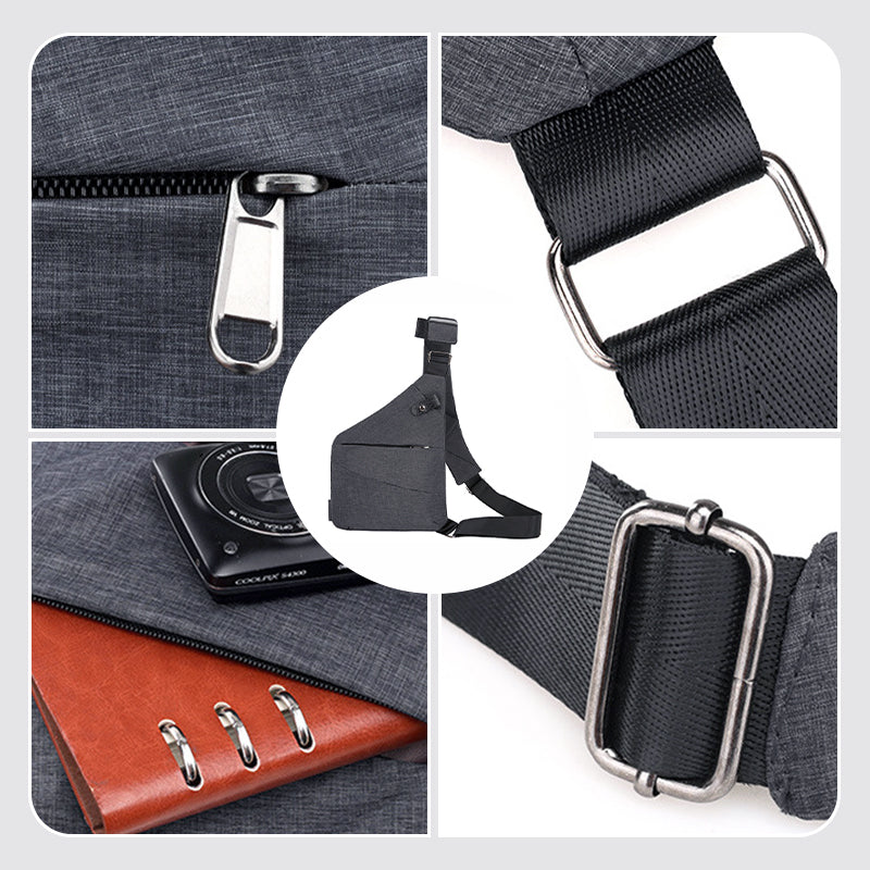 Melzano bolso de hombro - Perfecto para viajar, caminar - Anti-robo