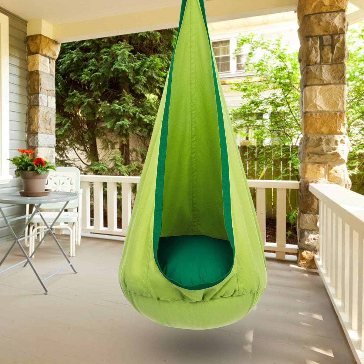 Melzano SwingPod l Hamaca para niños, juguete de exterior para 6 años y más
