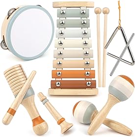 Melzano Harmony Sprout | Dreumes Muziek Set Montessori Speelgoed voor Muzikale Kleuters