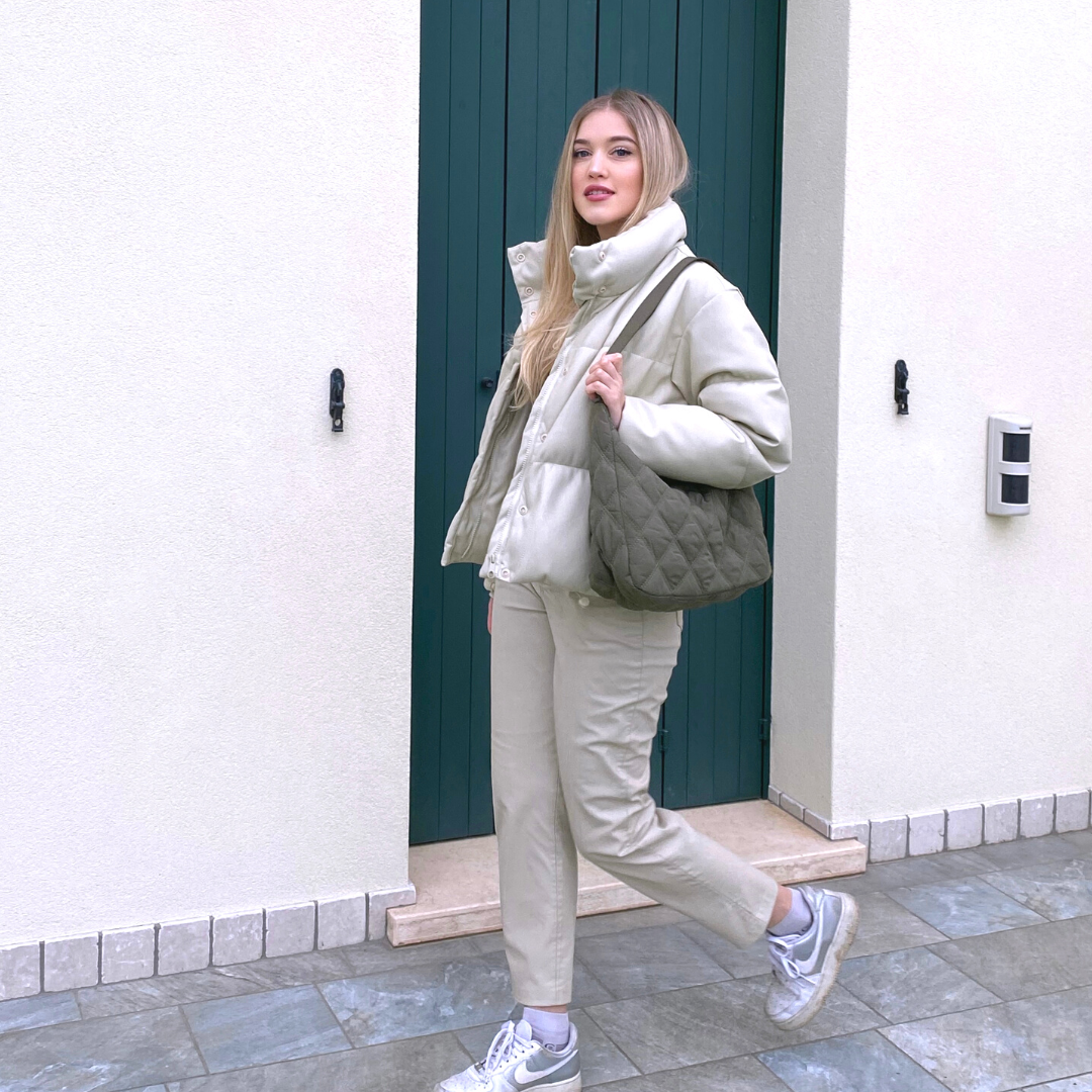 Melzano Quilted Puffer Bag