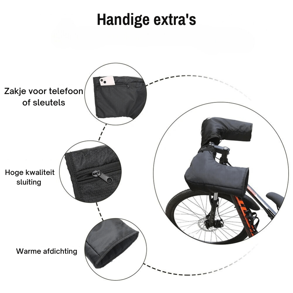 Protector de vent – Guants de bicicleta sense corrent d’aire per a protecció contra el fred