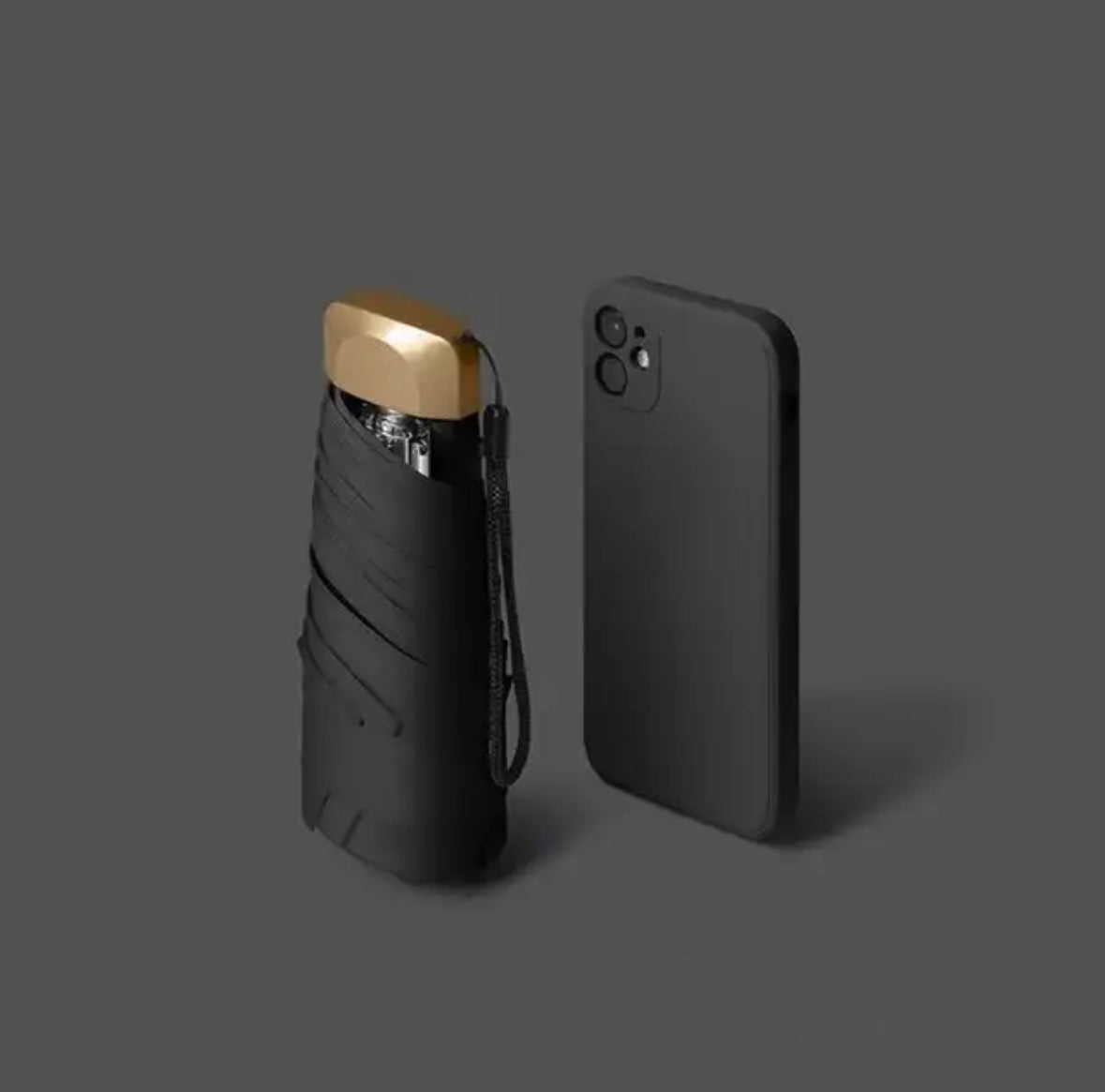 Melzano Mini Knirps para Viaje - Paraguas Más Pequeño, Resistente al Viento, Bloqueador UV