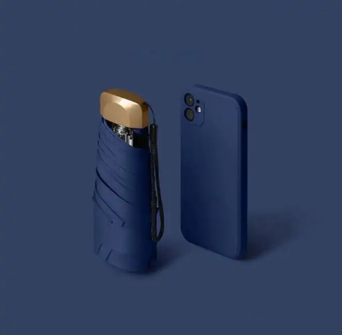 Melzano Mini Knirps para Viaje - Paraguas Más Pequeño, Resistente al Viento, Bloqueador UV