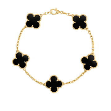 Solmara – Armband zwart verguld 18K roestvrij staal – modern voor dames