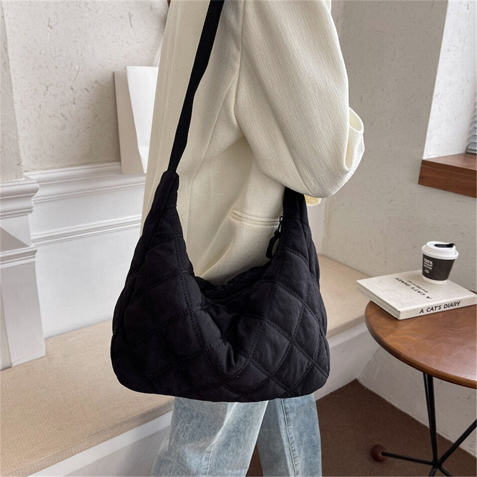 Melzano Quilted Puffer Bag