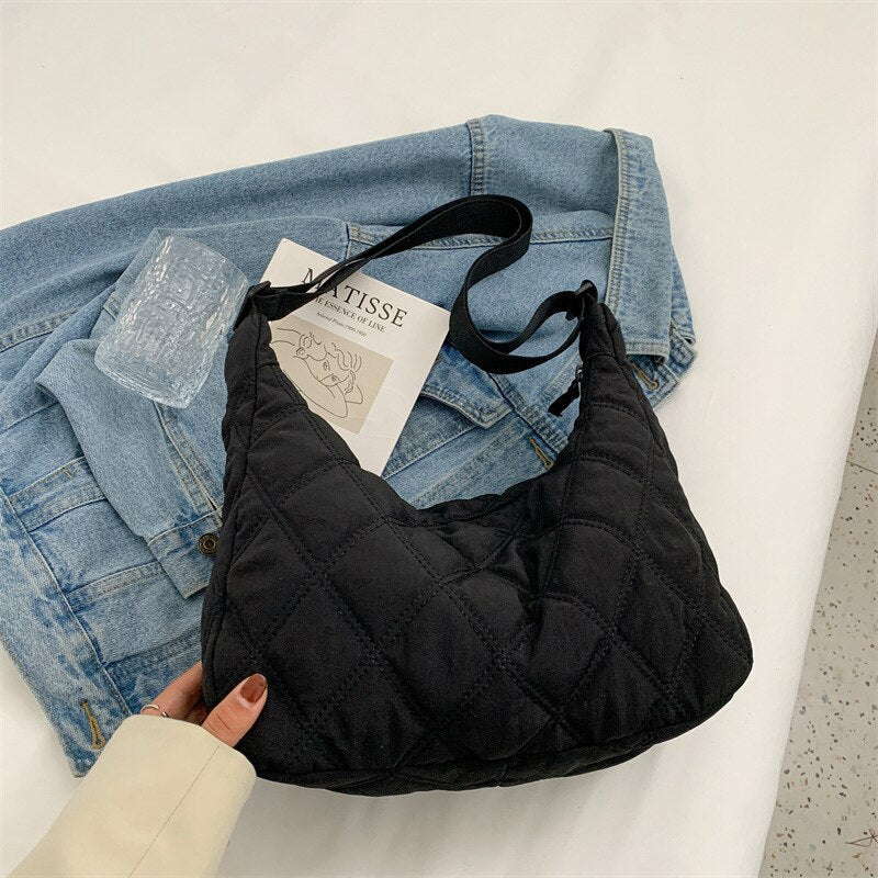 Melzano Quilted Puffer Bag