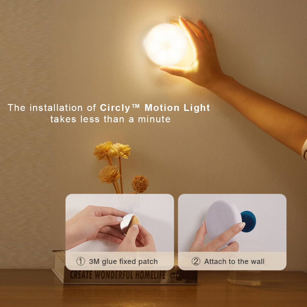 Circly llum de moviment - sense fils, eficient energèticament i fàcil d'instal·lar