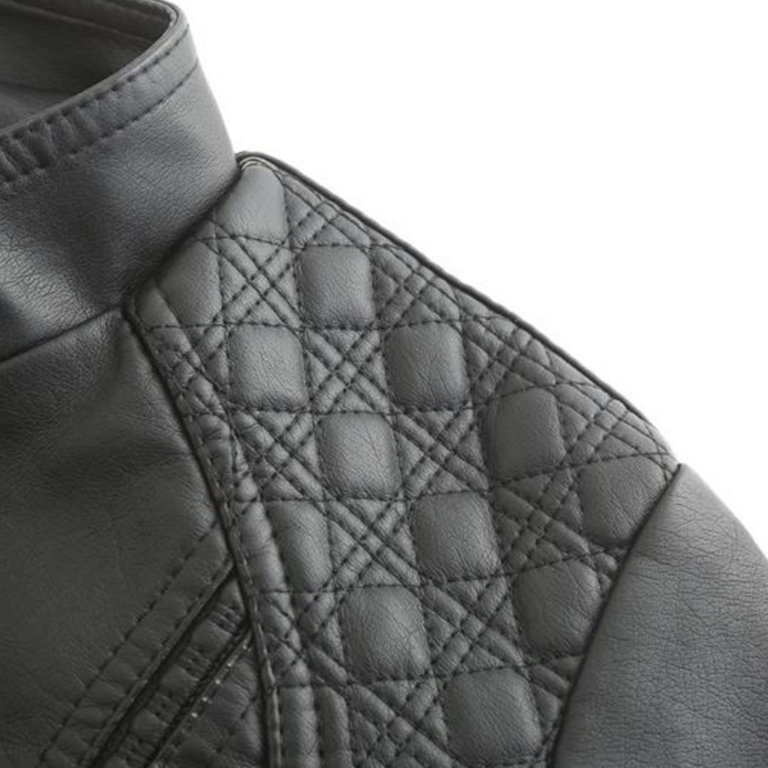 Yldana | Jaqueta de dona elegant de cuir genuí