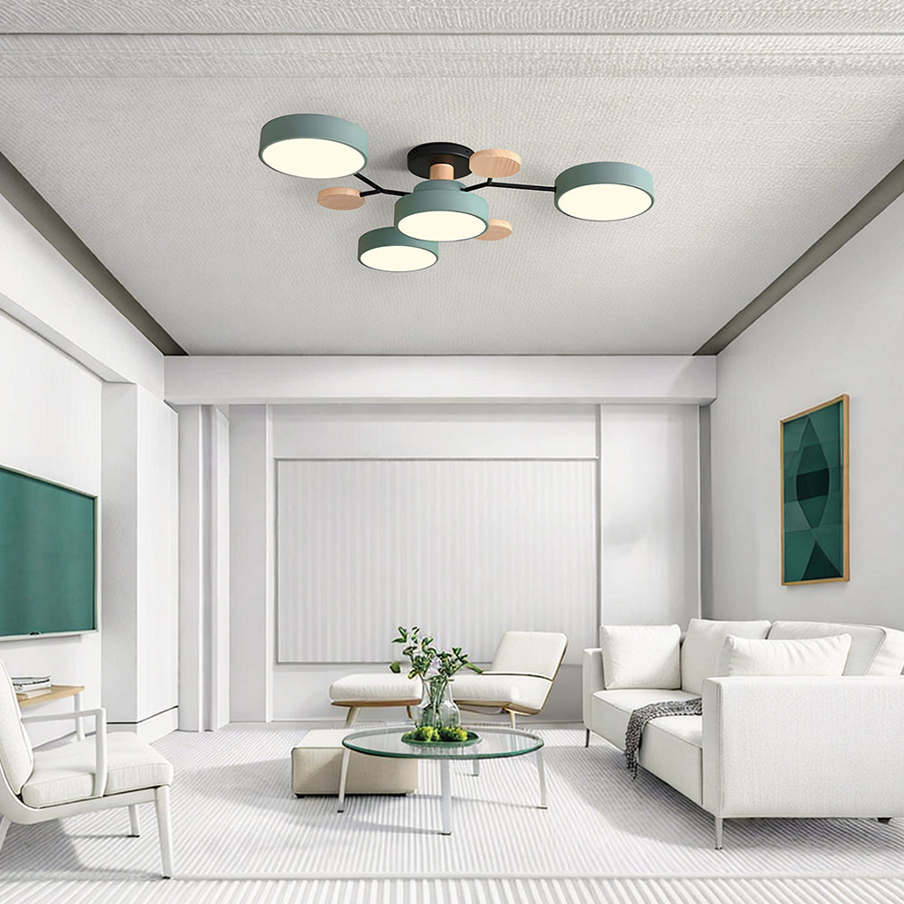 Lumaro – Làmpada de sostre LED rodona – Disseny modern per a sala d'estar