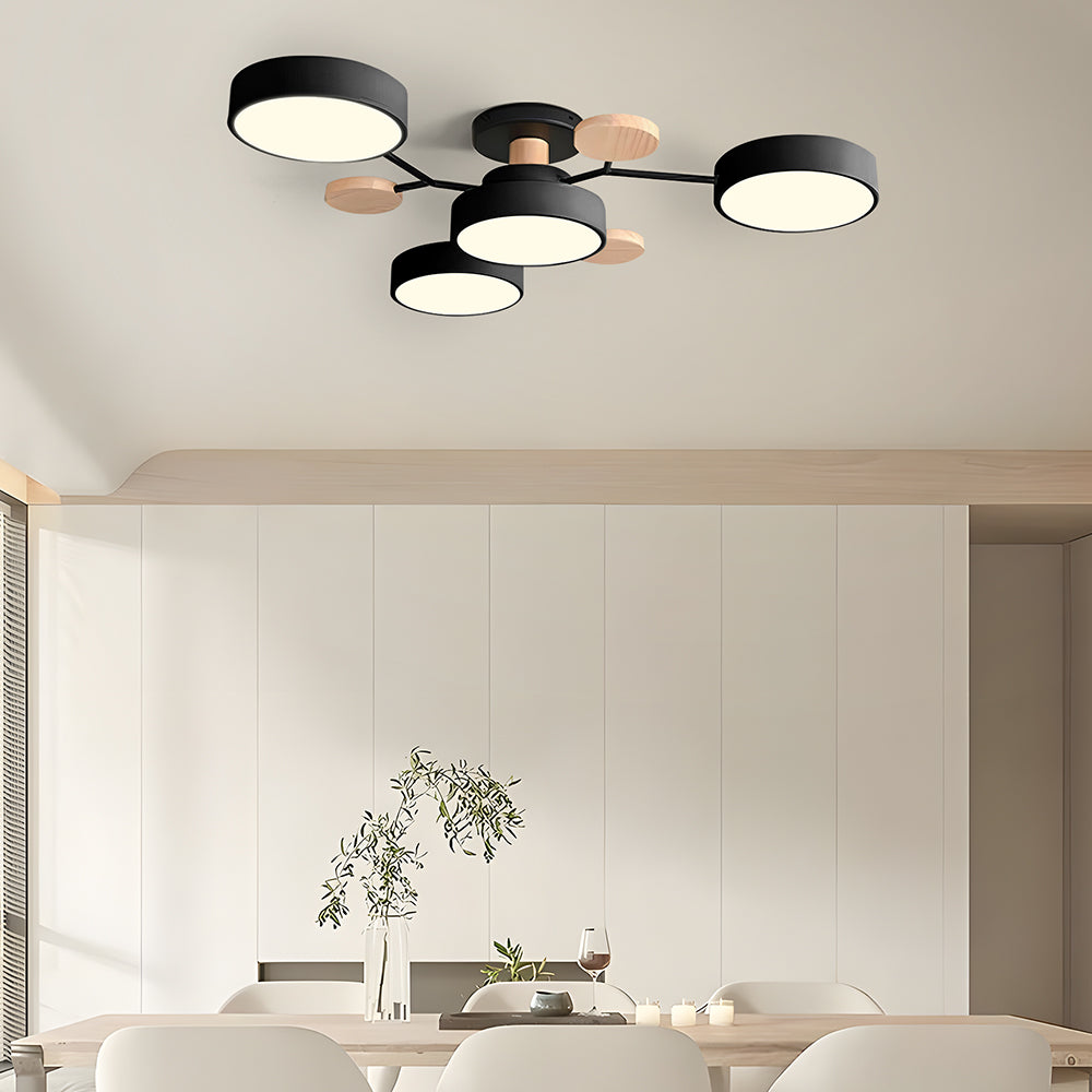 Lumaro – Làmpada de sostre LED rodona – Disseny modern per a sala d'estar