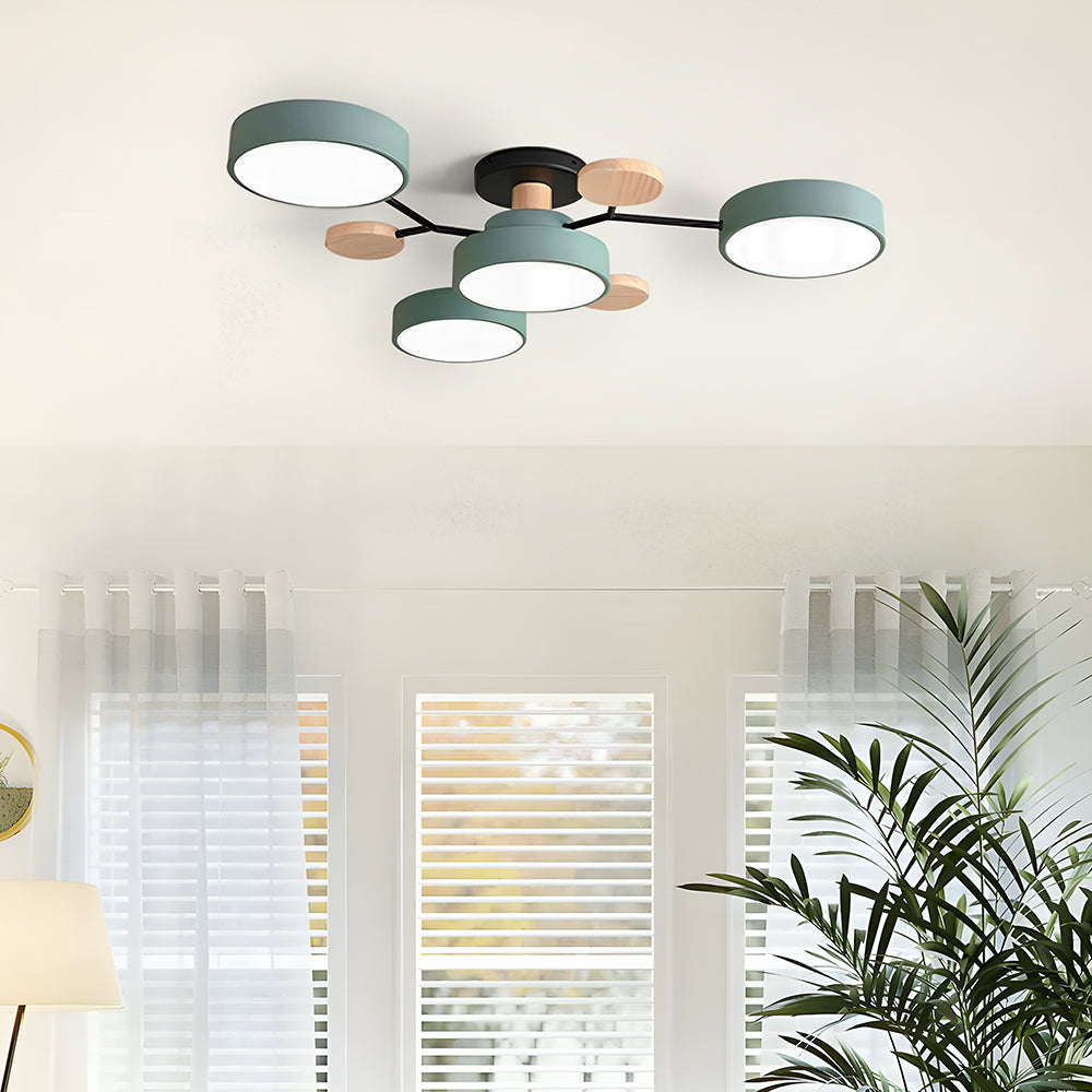 Lumaro – Làmpada de sostre LED rodona – Disseny modern per a sala d'estar