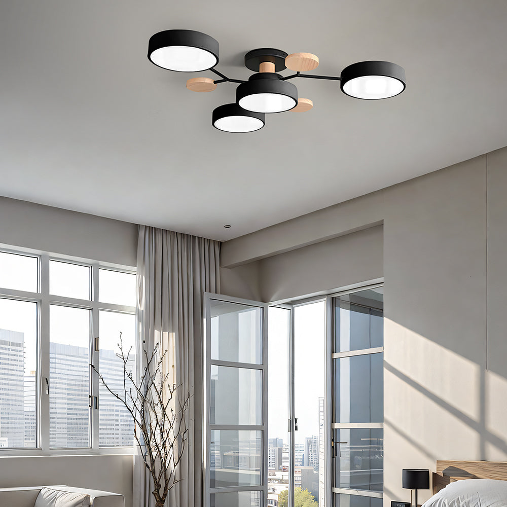 Lumaro – Làmpada de sostre LED rodona – Disseny modern per a sala d'estar