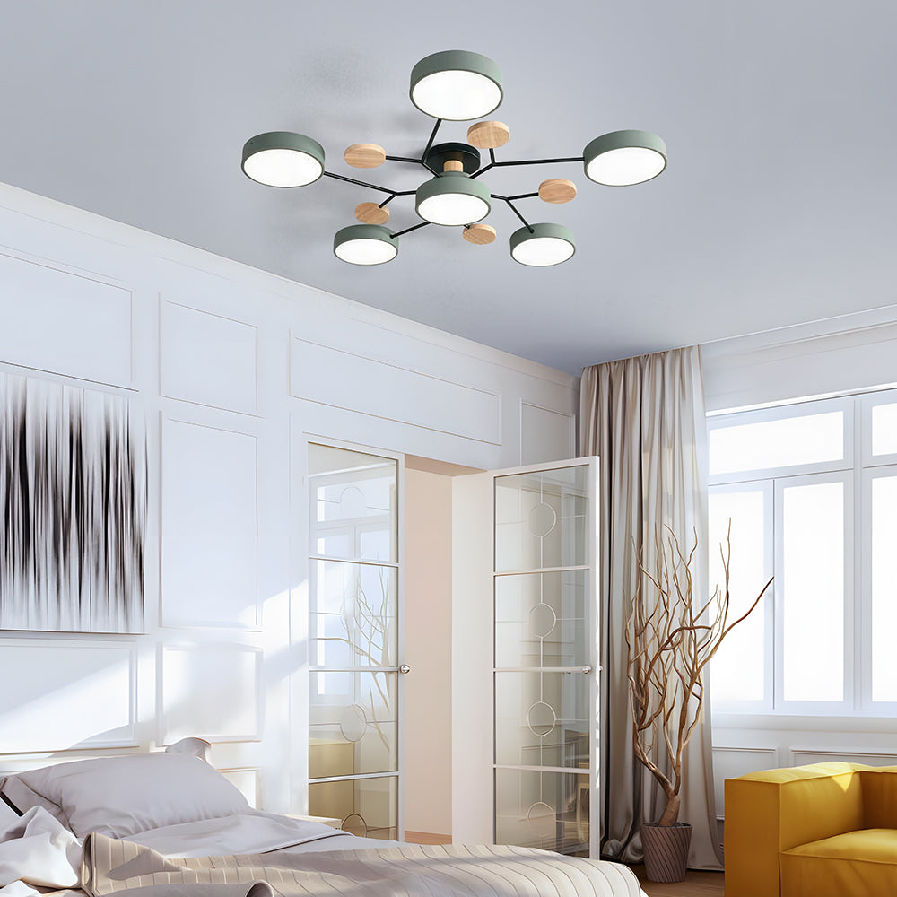 Lumaro – Làmpada de sostre LED rodona – Disseny modern per a sala d'estar