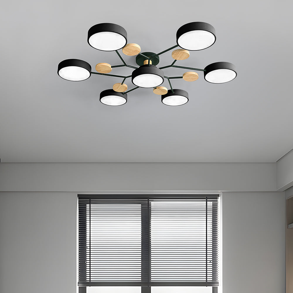 Lumaro – Làmpada de sostre LED rodona – Disseny modern per a sala d'estar