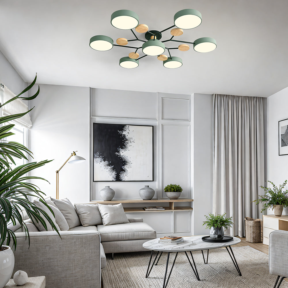 Lumaro – Làmpada de sostre LED rodona – Disseny modern per a sala d'estar