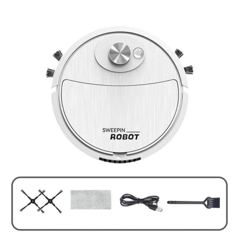 Aspiradora robot sense fils - SmartClean - Neteja intel·ligent 3 en 1 - Cures domèstiques sense esforç