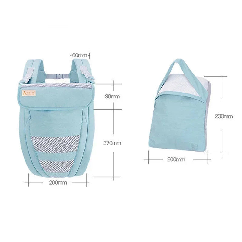Mochila ergonómica para bebés - Fular multifuncional para recén nados e nenos pequenos
