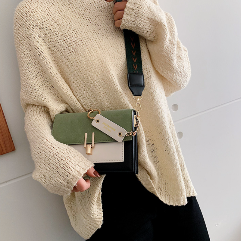 Melzano bolso de hombro de oliva