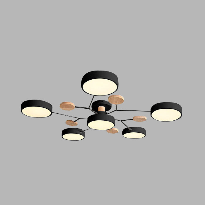 Lumaro – Làmpada de sostre LED rodona – Disseny modern per a sala d'estar