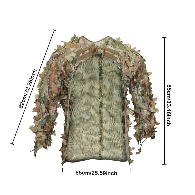 SilentStalk – paquet Ghillie per a caça i airsoft – lleuger i transpirable