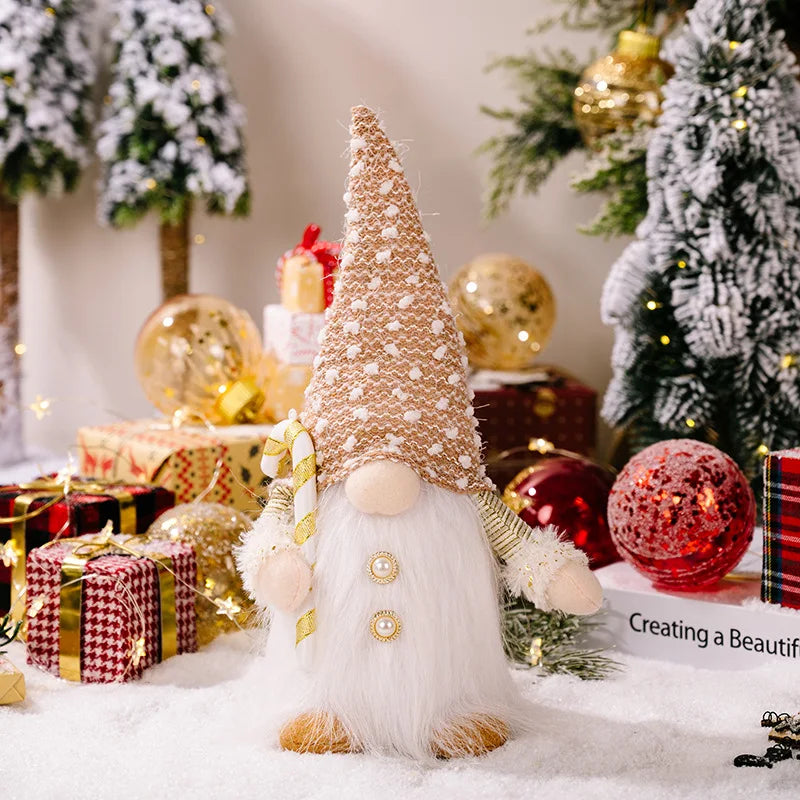 Gloeiende Gnome Kerstboomversiering 30 cm met Lampje voor Feestelijke Sfeer 8