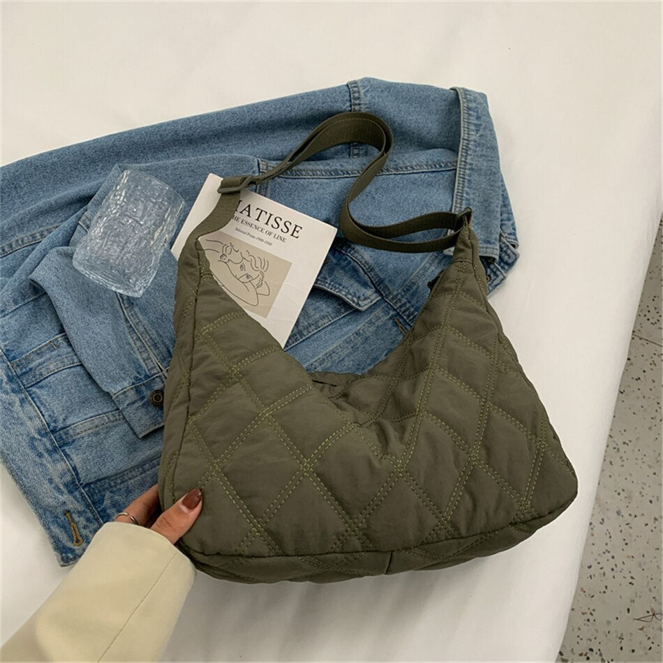 Melzano Quilted Puffer Bag
