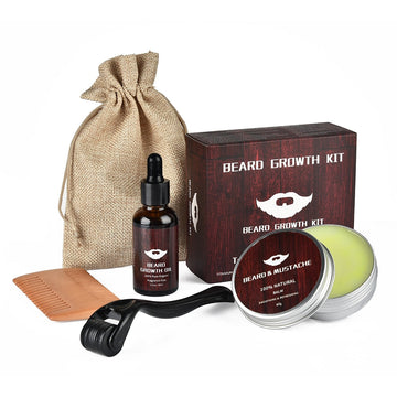 Bartboost Baardgroeiset – Dermaroller & Verzorging voor Vollere Baard