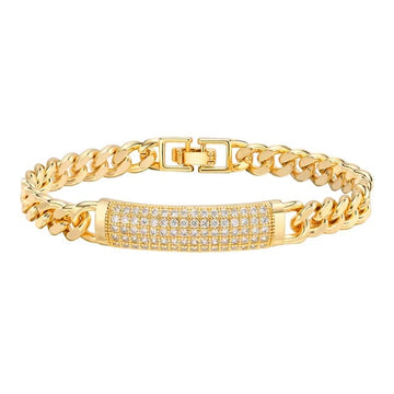 Jessica Armband – Gouden Armband met Fonkelende Stenen