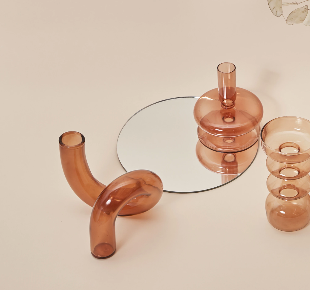 Loopora – Glass Hydroponic Vase & Candlestick in Loop Design