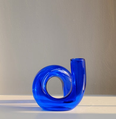 Loopora – Glass Hydroponic Vase & Candlestick in Loop Design