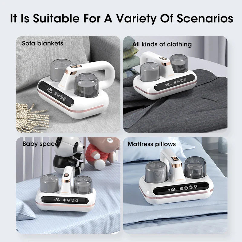 PureSleep – Eliminador inalàmbric d’àcars de la pols amb esterilització UV i HEPA