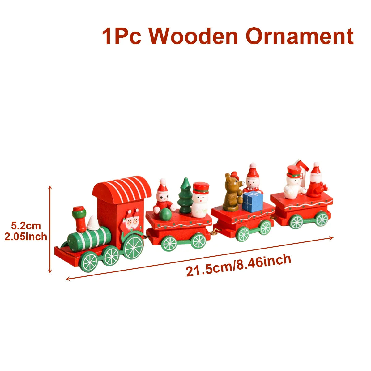 Kerst trein decoratie voor huis - houten en plastic opties 10