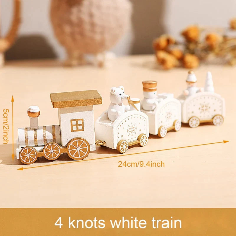 Kerst trein decoratie voor huis - houten en plastic opties 15
