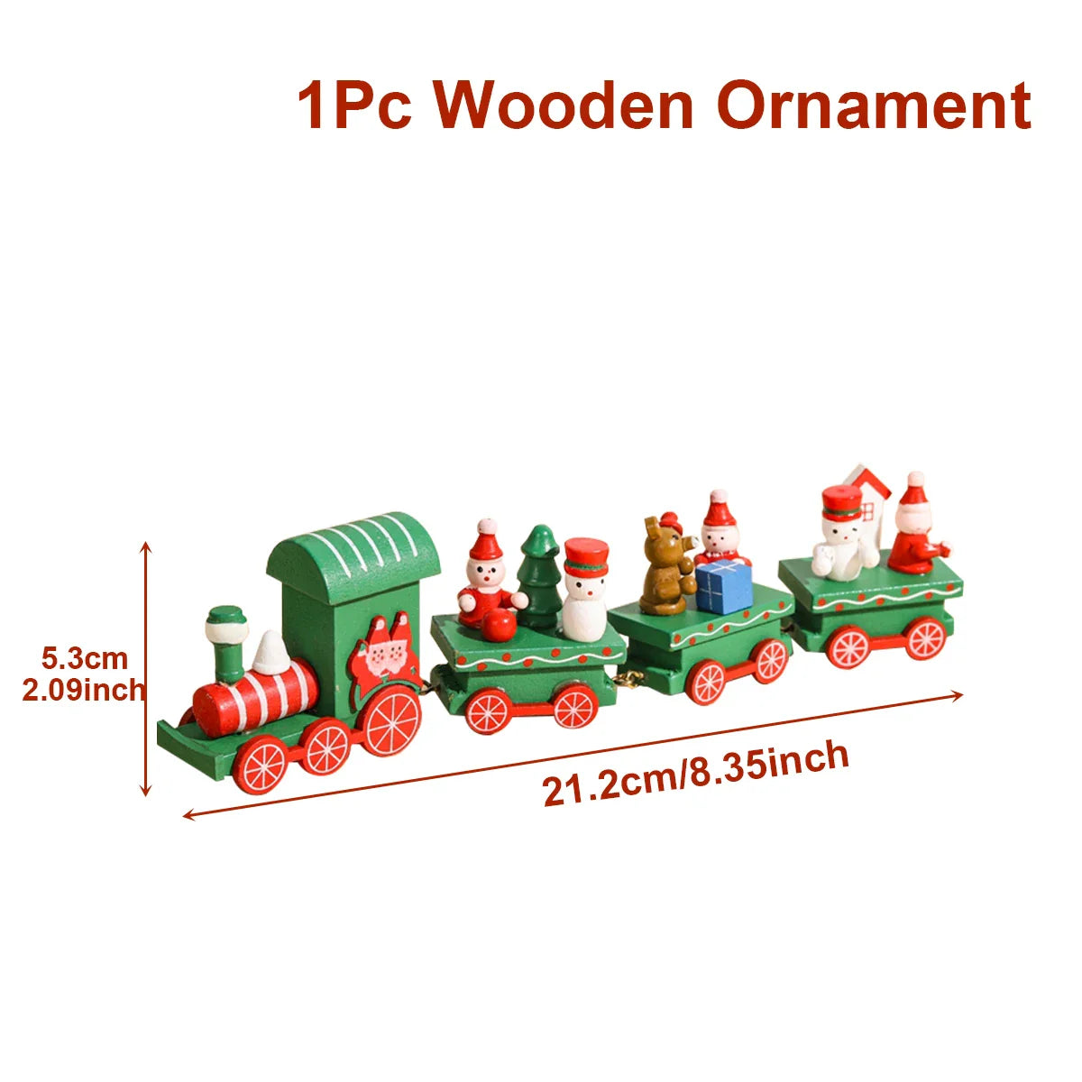 Kerst trein decoratie voor huis - houten en plastic opties 16