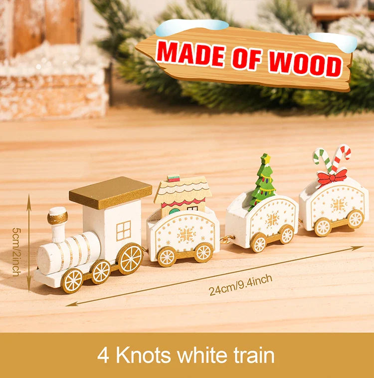 Kerst trein decoratie voor huis - houten en plastic opties 18