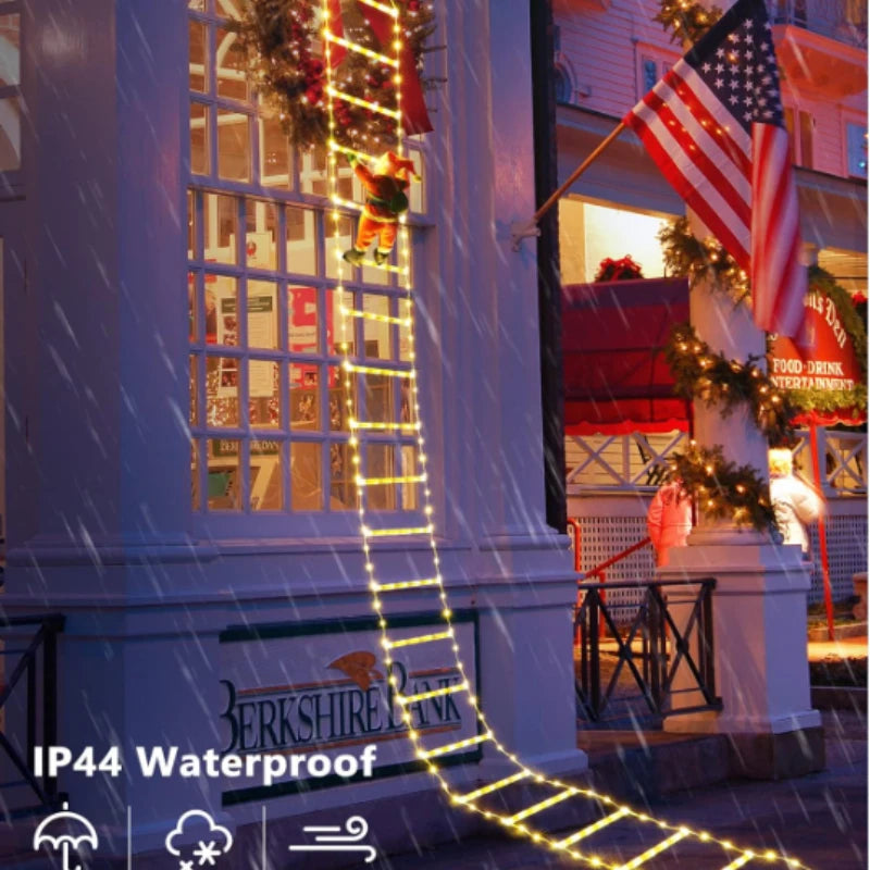 LumiClimb – LED Christmas Decoration with Climbing Ladder & USB, 1.5M/3M