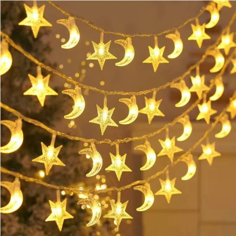 LumiFest – LED Christmas Lights with Snowflake Design, 3 Meters