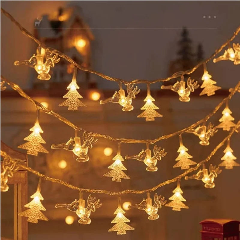 LumiFest – LED Christmas Lights with Snowflake Design, 3 Meters