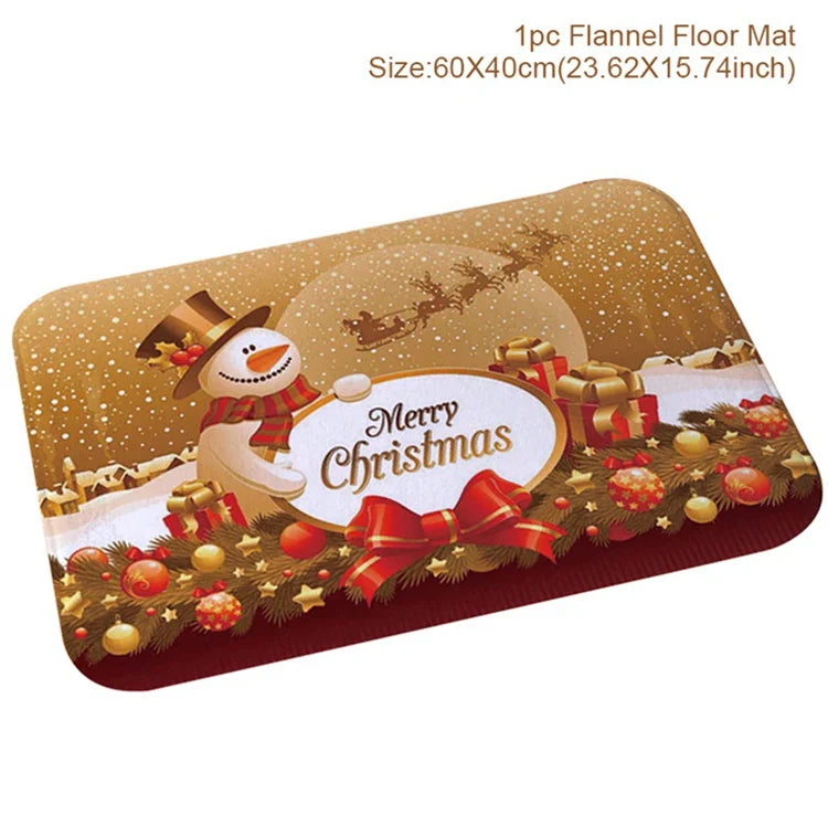 Kerstmat met Kerstman, Multicolor, 75 x 45 cm, Voor Binnen en Buitengebruik 27