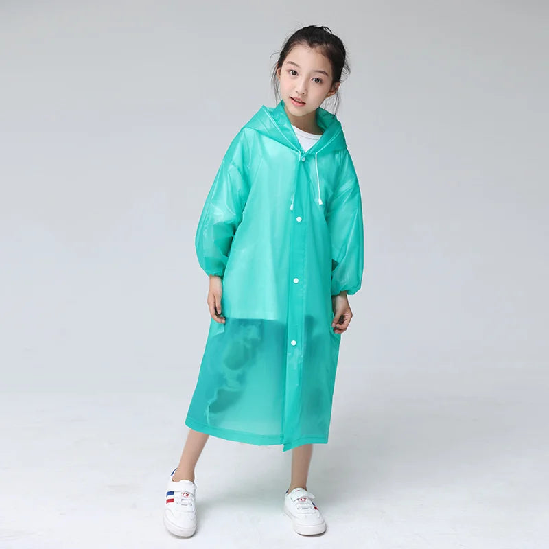 Clearra – Impermeable per a nens EVA transparent resistent a l'aigua – exterior i escola