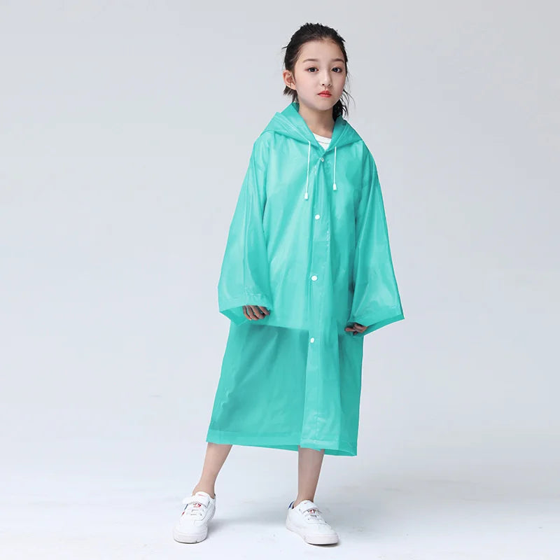 Clearra – Impermeable per a nens EVA transparent resistent a l'aigua – exterior i escola