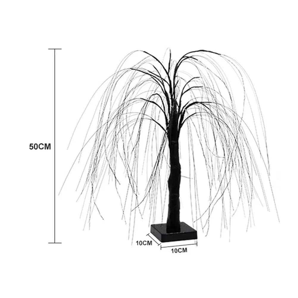 Árbore de luz de salgueiro llorón - Elegancia natural para a túa casa