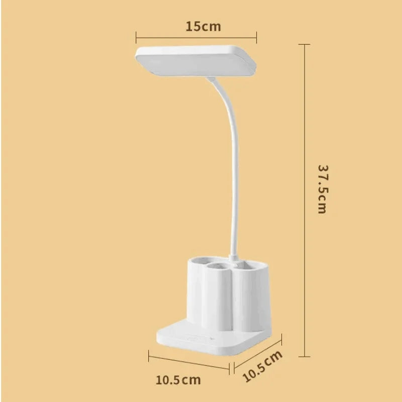 Lunora – Llum d'escriptori LED amb regulació tàctil i USB – estudi & oficina