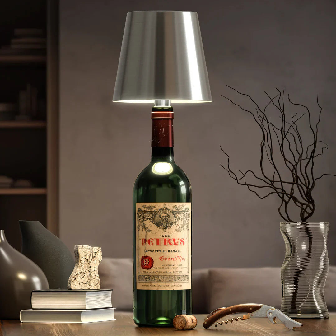 Aila – Llum de botella LED sense fils regulable USB recarregable – interior i exterior