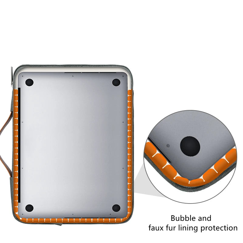 Techlio – Funda per a portàtil amb compartiments niló resistent als cops – MacBook i Dell