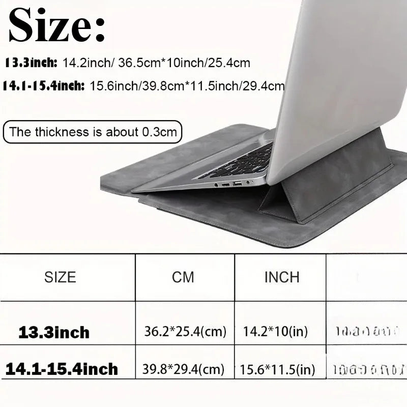 Nordemo – Laptop sleeve waterdicht met standaard – 13.3-15.4 inch