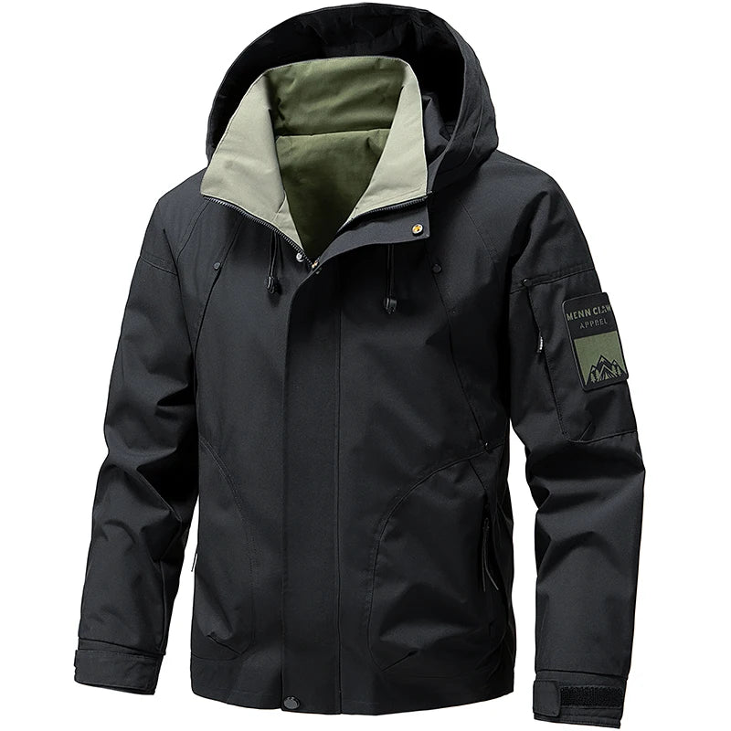 StormPeak Jaqueta Softshell per a Home – Lleugera, Impermeable i Amb Caputxa